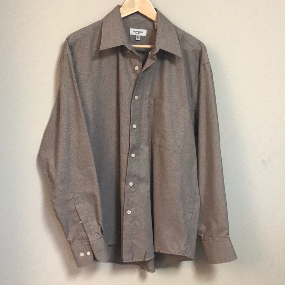 Yves Saint Laurent for Men 16 34-35 L Dress Shirt
